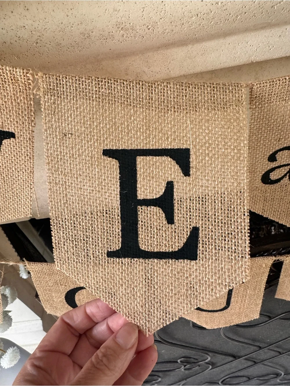 N/A burlap retirement graduation